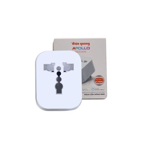 Phích cắm thông minh Điện Quang Apollo ĐQ SP1.1 01 Wifi ( Kiểu 1 lỗ, sử dụng wifi )